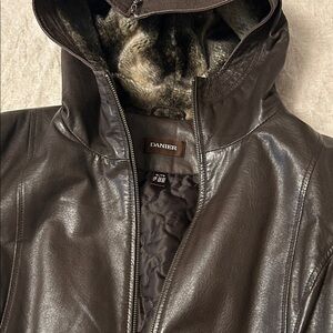 DANIER Dark Brown Leather Performance Jacket